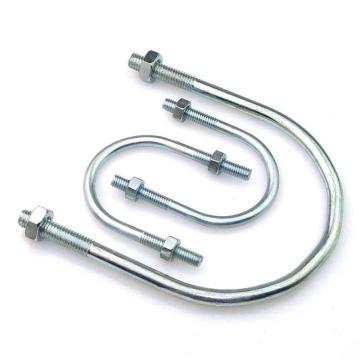 哈德威 U型螺栓帶2個螺母，M10-28，6分，鍍鋅